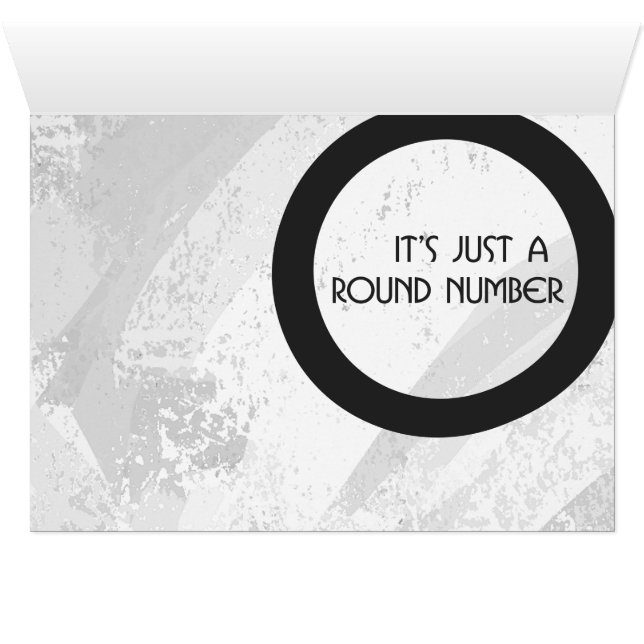 Vit 70-årsjubileum hälsningskort (Insidan Horizontal (UnderSidan))