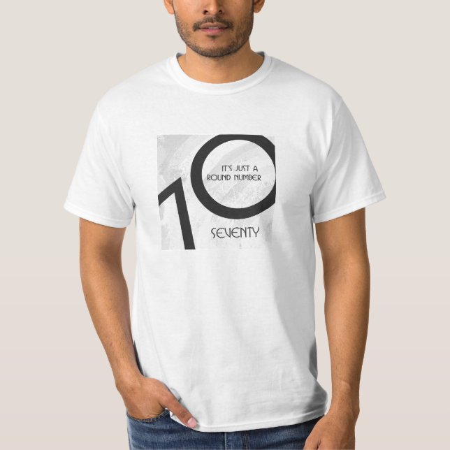 Vit 70-årsjubileum tee shirt (Framsida)