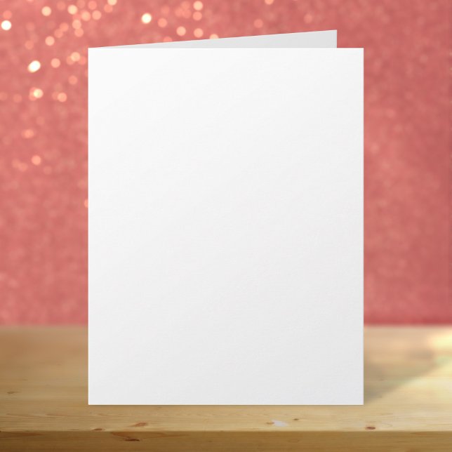 Vit 8,5-tums x 11-tums stor tom födelsedag kort (Plain white blank 8.5 x 11 birthday card)