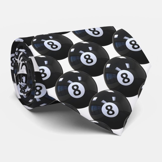 Vit 8 Ball Biljard Pool Spelare Cool Slips (Rullad)
