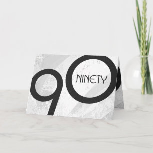 Vit 90-årsjubileum kort