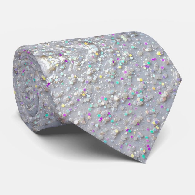 Vit AB Faux Glitter + Silke | Lyx Gentleman's Slips (Rullad)