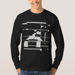 Vit Abstrakt Tunnelbanan Karta MCM- inspirerad lab T Shirt