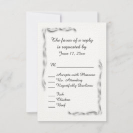 Vit accent Menu Choices OSA Kort