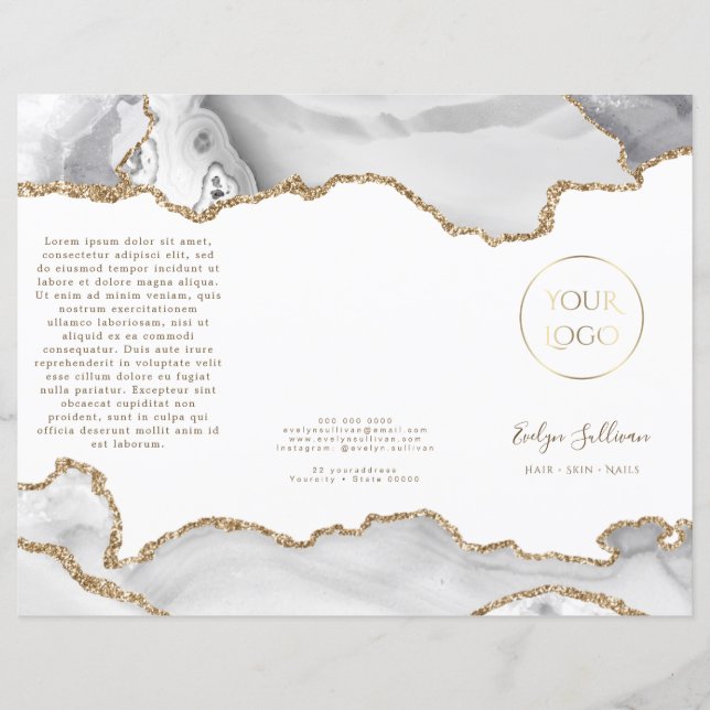 vit agate broschyr (Framsida)