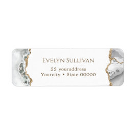 Vit agnreturadressetikett returadress etikett