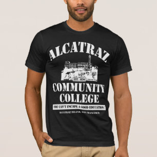 VIT ALCATRAZ-STATLIGT UNIVERSITET #3 TEE SHIRT