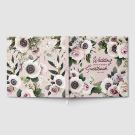 Vit Anemone på Lila Krita Gästböcker