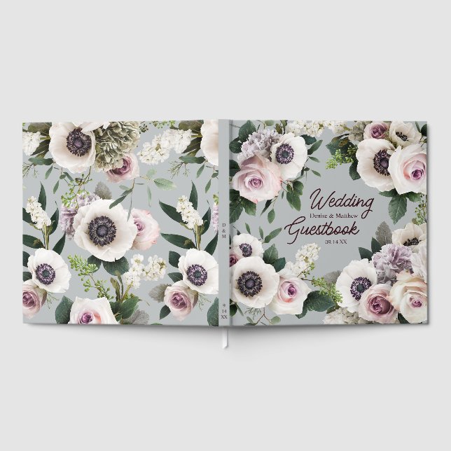 Vit Anemone på Nordlig Droppe Grå Gästböcker (Full)