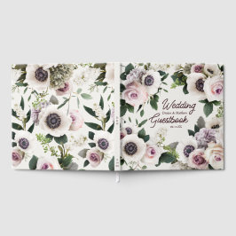 Vit Anemone på Snövit Gästböcker