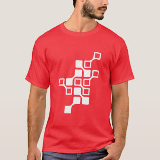 Vit anknyter T-tröja T Shirt