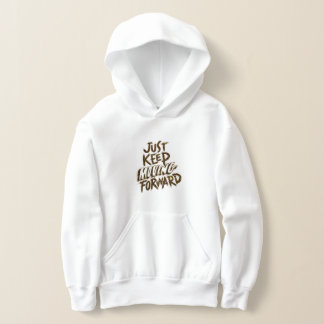 Vit, anpassad Hoodie med Pockets T Shirt
