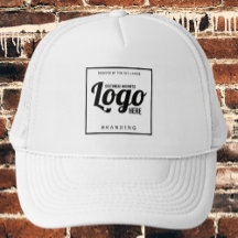 Vit Anpassningsbar Logotyp Hat