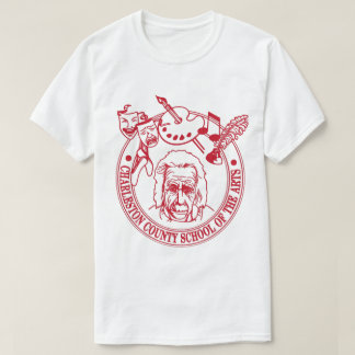 Vit anpassningsbar SOA OG logotyp t-shirt
