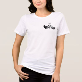 Vit anställd Din logotyp Lash Tech T Shirt