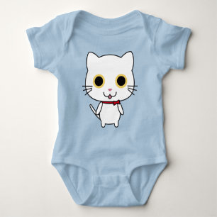 Vit antropomorfisk katt-47668 t shirt