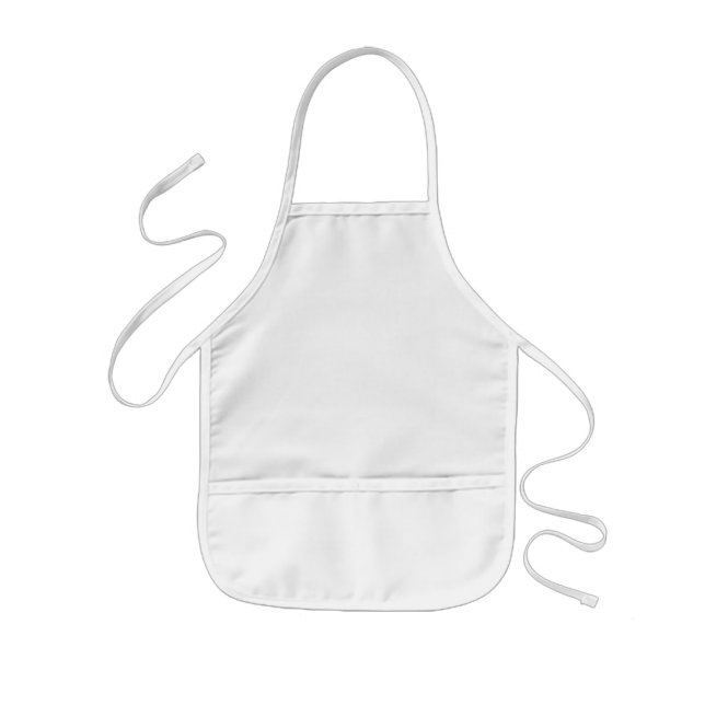 vit apron barnförkläde (Framsidan)