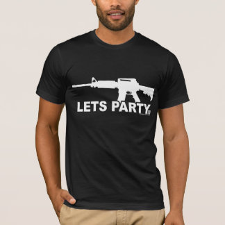 Vit AR15 låter partyet Tee