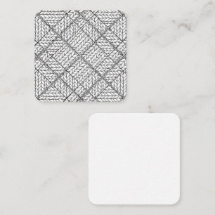 VIT ARGYLE-STICKAD 6,4 cm Fyrkantig Platt Korthåll Anteckningskort