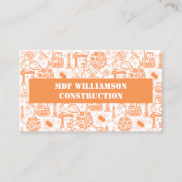 vit arkitektonisk blåkopia Ingenjör Mönster Visitkort