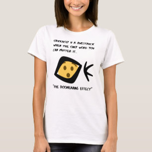 Vit "Awerike" Shirt Boomeranged T
