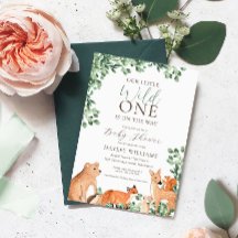 Vit babyinbjudan till trädsdjur