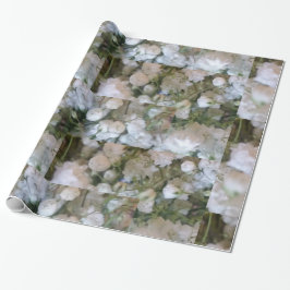 Vit babyns andedräkt presentpapper