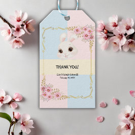 Vit babystövel i modern Elegant Presentetikett