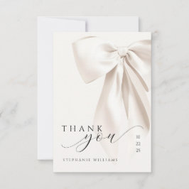 Vit Båg Bröllopsfest Tack Kort
