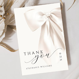 Vit Båg Bröllopsfest Tack Kort