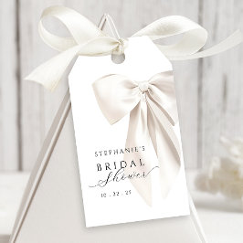Vit Båge Bröllopsfest Presentetikett