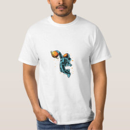 Vit bakgrund Astronaut T Shirt