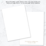 Vit bakgrund i guld Monogram för Vellum Overlay Inbjudningar<br><div class="desc">Förbättra din akryl- eller vellumbröllopsinbjudan eller spara datumövertäckningen med vårt chic bakgrundskort lagrar med en vit framsida som balanserar intrikata överläggningsutformningar,  och ditt monogramdatum namn och bröllop i elegant guld typografi på baksidan,  vilket ger dina inbjudningar en personlig beröring.</div>