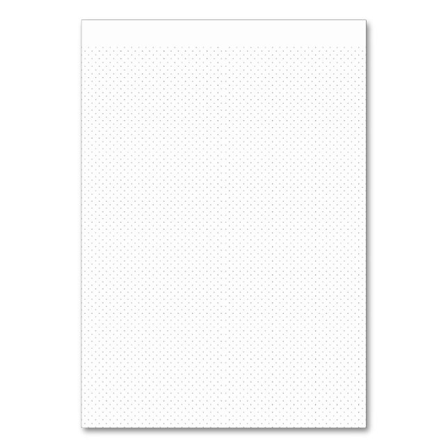 Vit bakgrund med ett upprepat mönster av små bordsnummer (Framsidan)