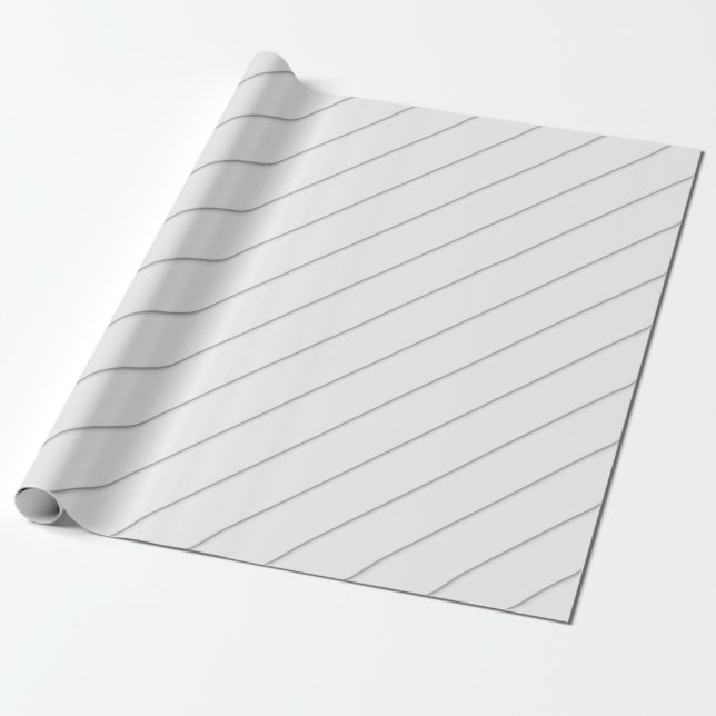 Vit bakgrund randigt mönster presentpapper (Utrullad)