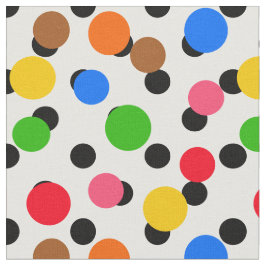 Vit bakgrundsfärglös polkaudatdesign tyg