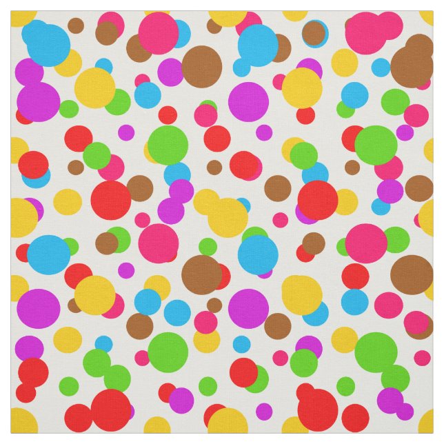 Vit bakgrundsfärglös polkaudatdesign tyg (Provkarta)