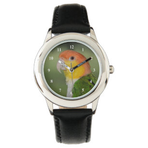 Vit Bålmodig kaik Parrot utomhus Armbandsur