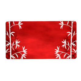 Vit bamboröd fraktsedel