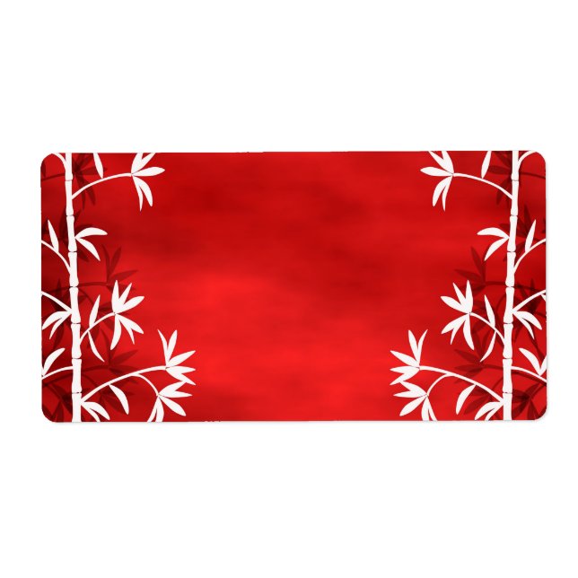 Vit bamboröd fraktsedel (Framsidan)