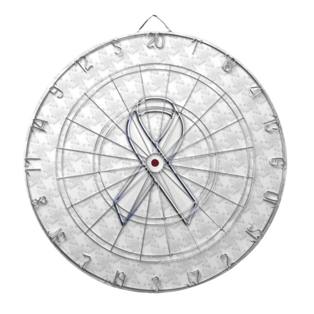 Vit bandupplevelse vid Houndstooth-utskrift Darttavla (Framsidan)