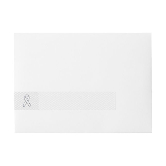 Vit bandupplevelse vid Houndstooth-utskrift Etikettband (Framsidan)