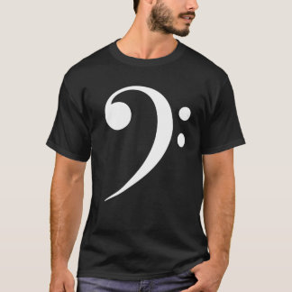 Vit Basf Clef Musik Symbol Musikälskare T Shirt