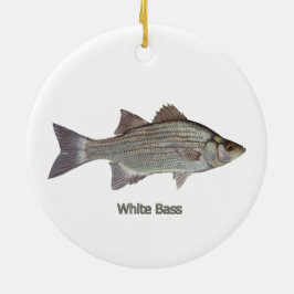 Vit Bass Julgransprydnad Keramik