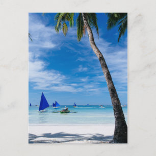 Vit Beach Boracay, Filippinerna Vykort