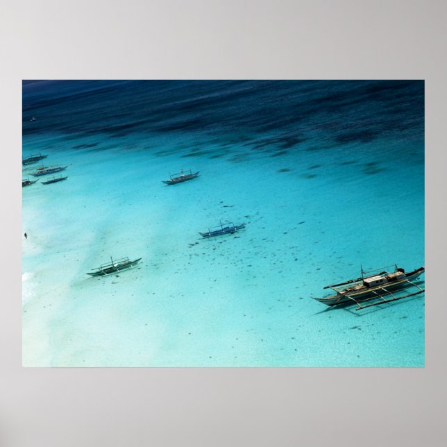 Vit Beach Poster (Framsidan)