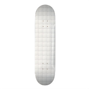 Vit belägger med tegel skateboard bräda 19,5 cm