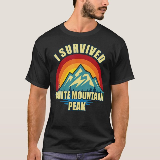 Vit bergstopp, höjande klimat t shirt (Framsida)