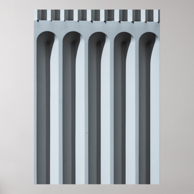 Vit betongbeläggning poster (Framsidan)