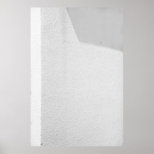 Vit betongvägg poster
